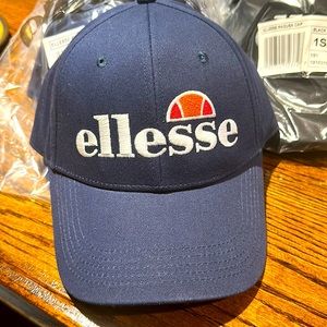 ELLESSE - RagUsa Cap / Hat.  Navy Blue / Black or White - 1 size fits most 1